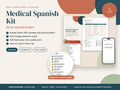 Kit de Español Médico: guía de bolsillo, tarjetas para el gafete y tarjetas didácticas, en español e inglés