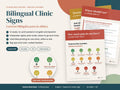 Bilingual Clinic Signs Kit: 12 printable clinic posters, English and Spanish