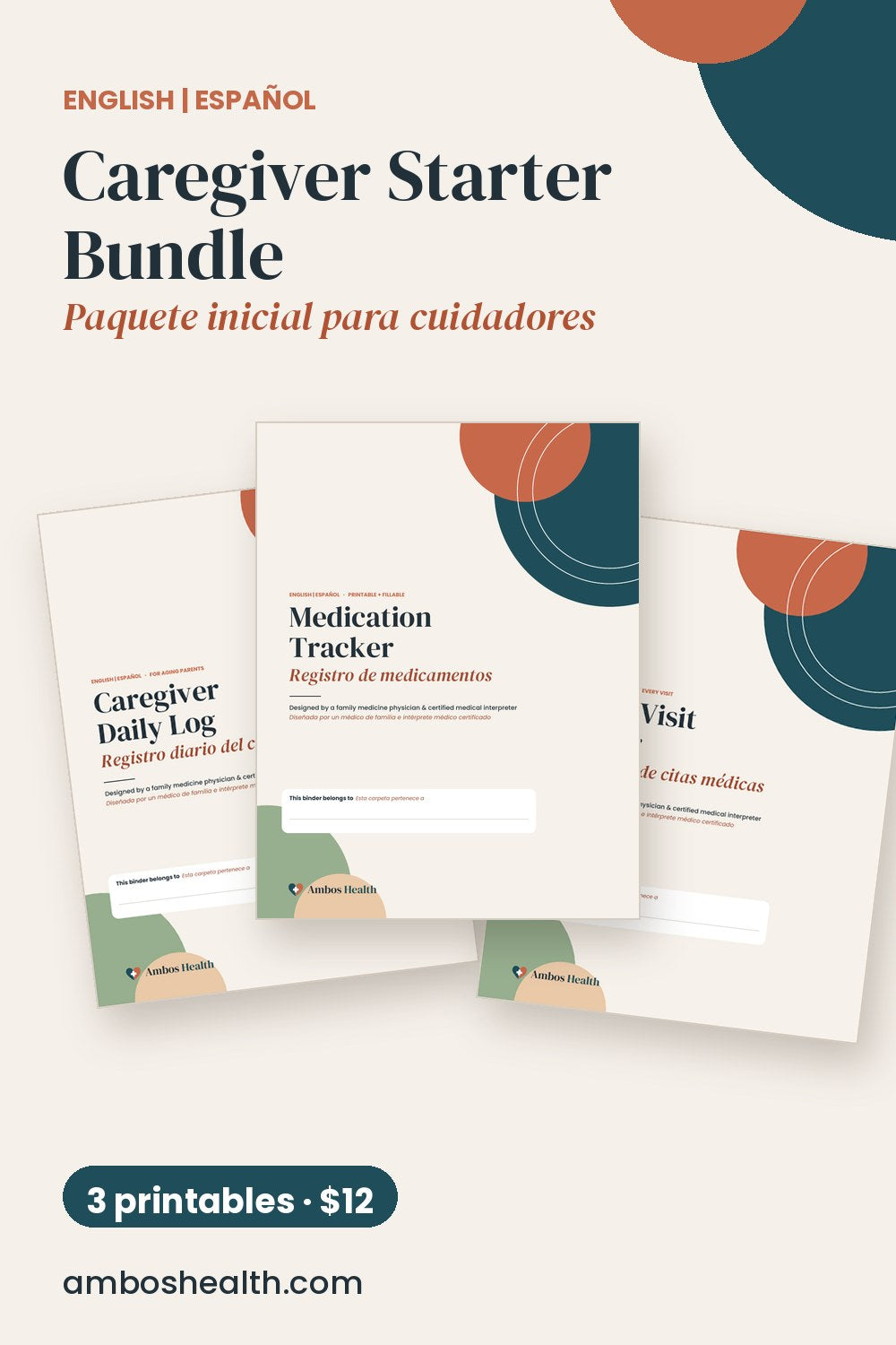 Caregiver bundle contents
