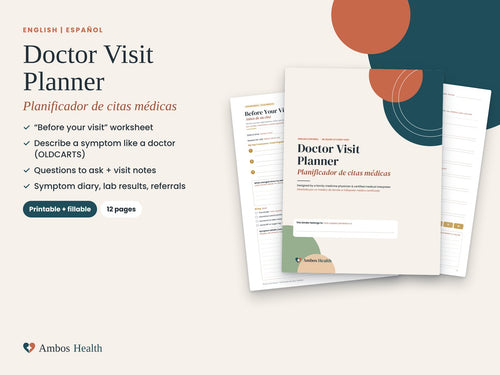 Bilingual doctor visit planner