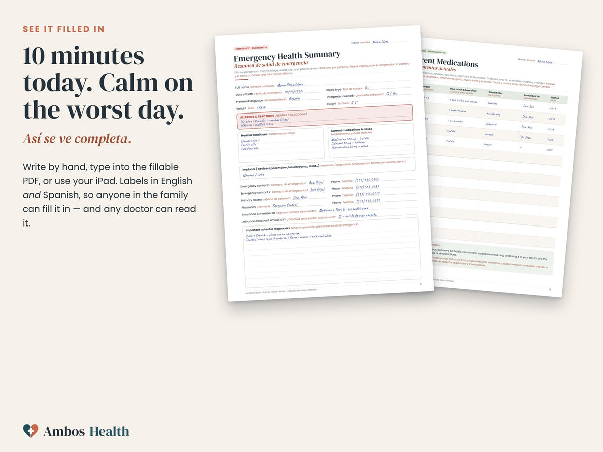 Filled example page