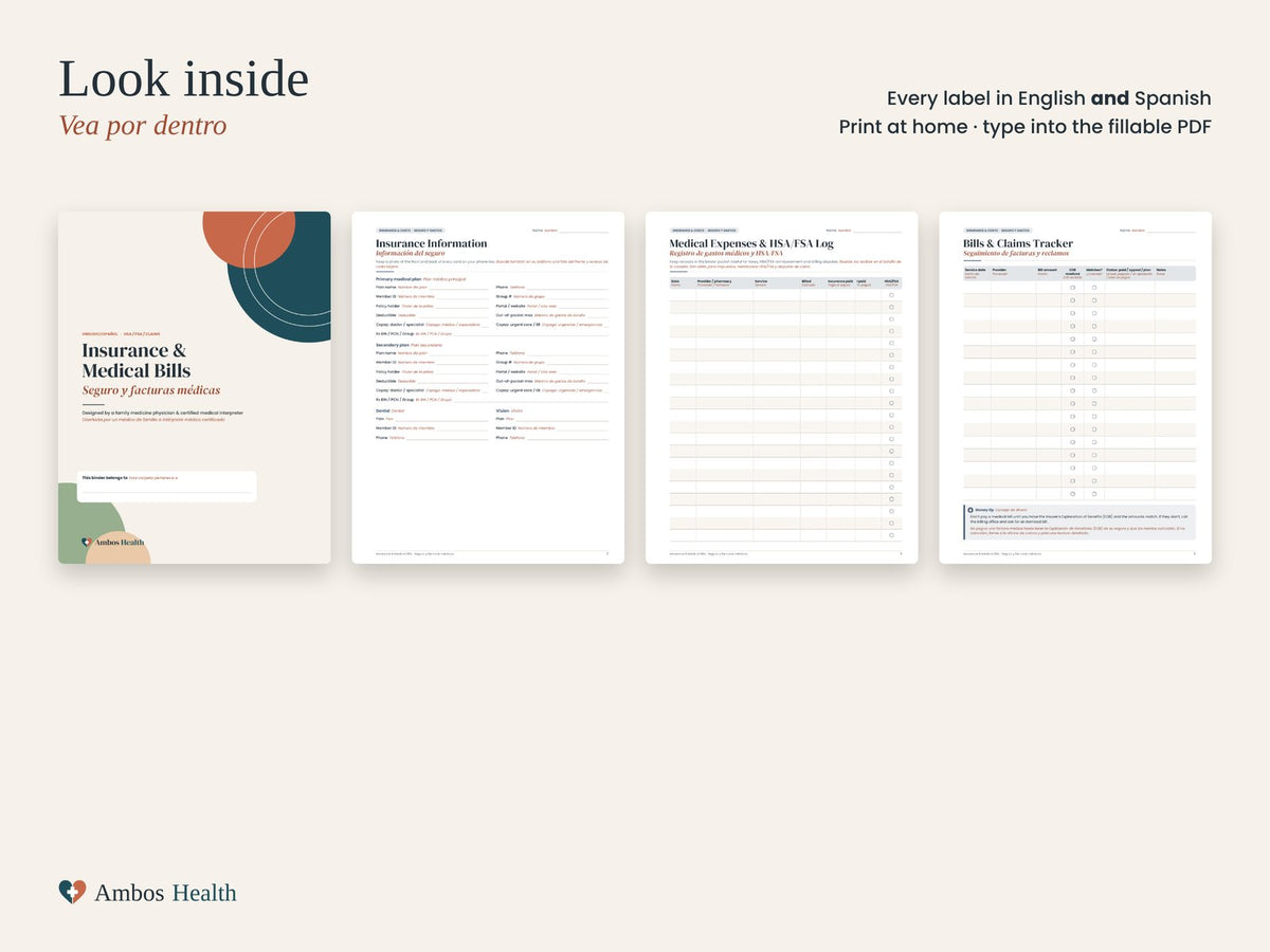 HSA FSA expense log
