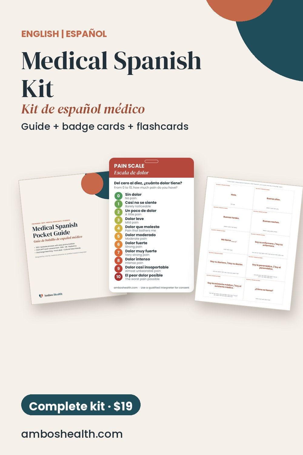What's in the Medical Spanish Kit