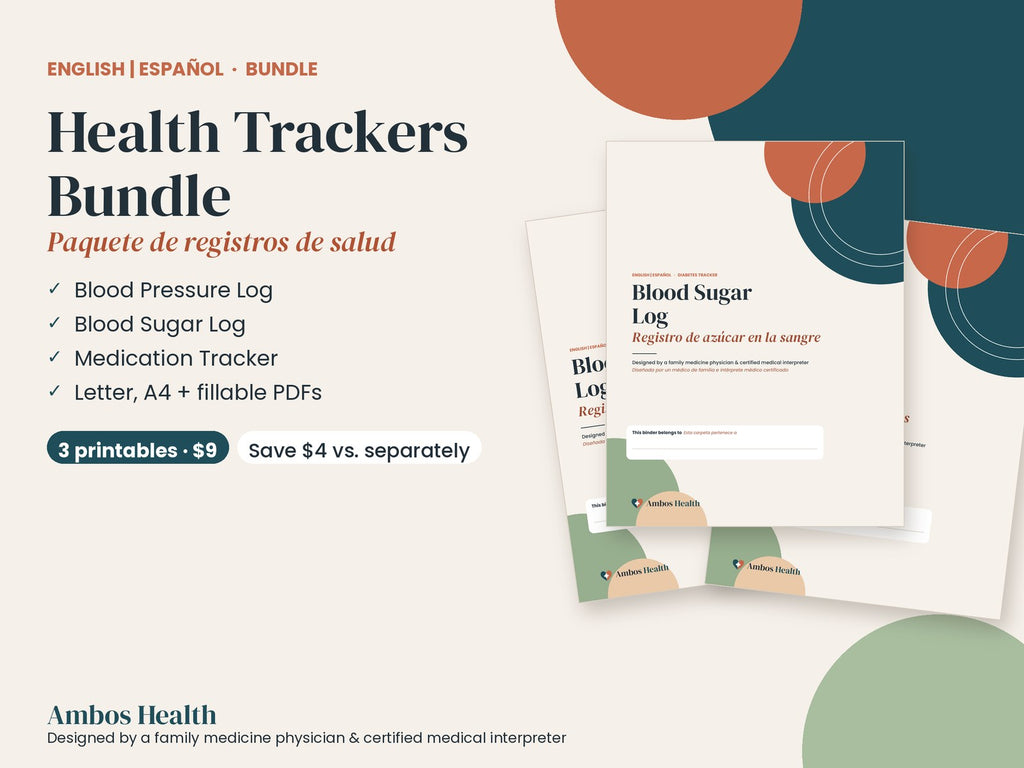 Bilingual health trackers bundle